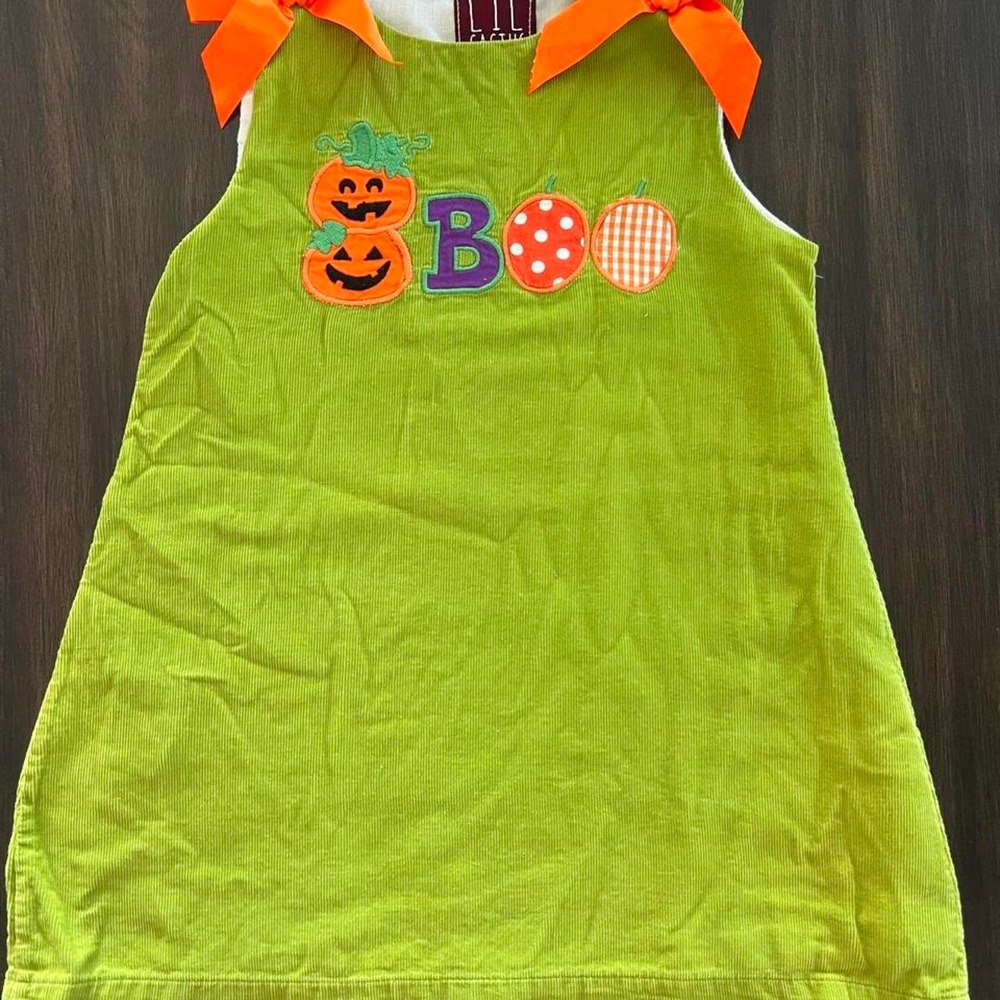 Lil Cactus Embroidered Halloween Dress size 4T
